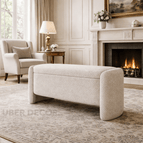 Mushroom Beige Textured Boucle