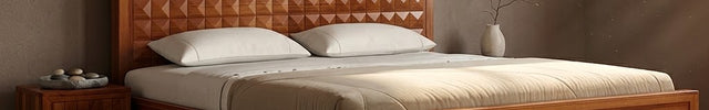 RosewoodGrid Traditional Contemporary Panel Customisable Bed for Master Bedroom
