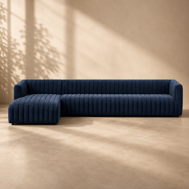 Lakeland 4 Seater L-Shaped Sectional Sofa Couch Modern Contemporary Luxury Furniture for Living Room