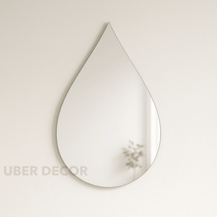 Lira Mirror – Teardrop Frameless Wall Mirror for  Modern Minimalist Decor