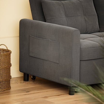 Buenos Sleeper Sofa Bed- Small Compact 3 in 1 Sleeper Sofa for Small Living Room or Guest Room - Uber Decor