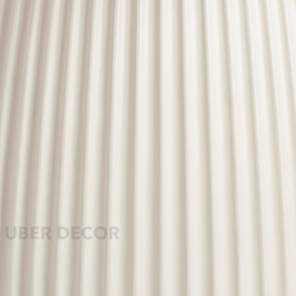 Belmoor Round Dining Table Sculptural Pedestal Design Mid Century Modern Japandi Inspired Fluted Base Dining Furniture for Dining Room