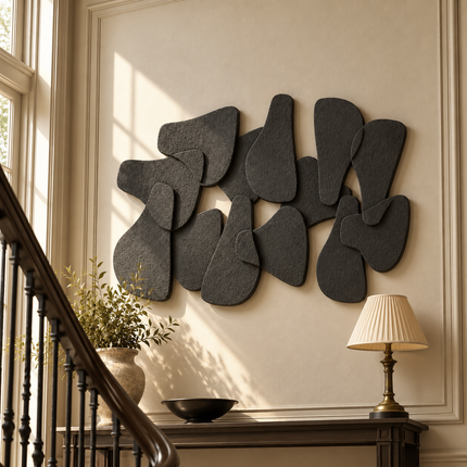 Petal Cluster Organic Modern Wall Art – Floral Sculpture for Living Room