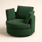 Deep Forest Green Fine Boucle