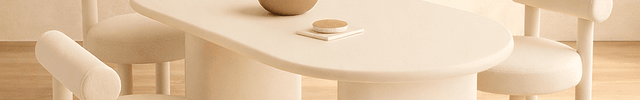 Zerano Organic Shape Dining Table Modern Minimalist Sculptural Base Designer Dining Table for Dining Room