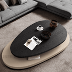 Black Oak with Beige Accent