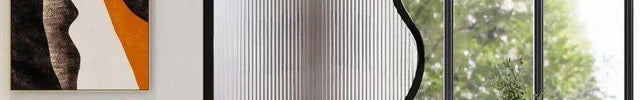 VIREL Stainless Steel Curved Glass Room Divider Floor To Ceiling Decorative Partition For Living Room Bedroom Lounge And Modern Interior Spaces