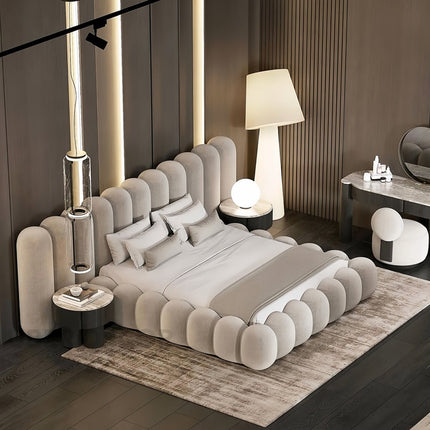 Dreamsphere bed – close-up of vertical panel headboard detailing