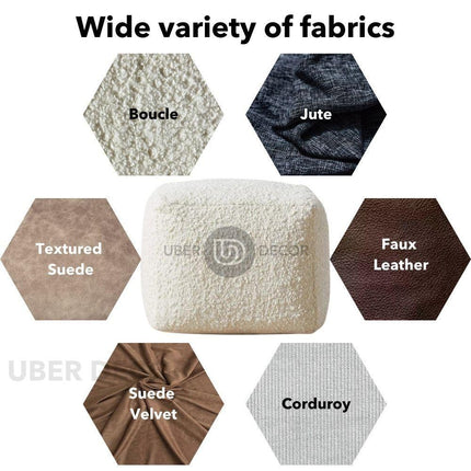 Boucle Cube Ottoman