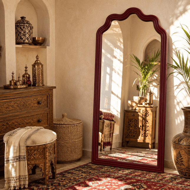 Sultana Moroccan Arch Full Length Floor Mirror – Statement Mirror