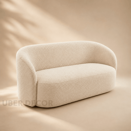 Lunor 68" Wabi-Sabi 2-Seater Curved Sofa – Japandi Minimalist Customisable Upholstered Couch for Living Room