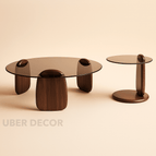 Set of 2 / Brown/Black