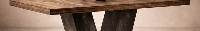 Gentlewood Dining Table Modern Mid Century Scandinavian Style With Solid Wood Legs for Dining Room Kitchen Dining Area