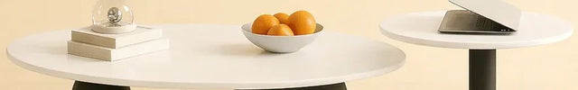 Lena Glide Nordic Coffee Table Versatile Rolling Design for Living Room and Bedroom
