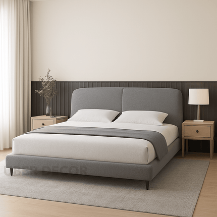 Snooze Line Contemporary Curved Bed – Bedroom Simplicity Reimagined