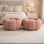 2 / Vintage Pink Jute-Linen