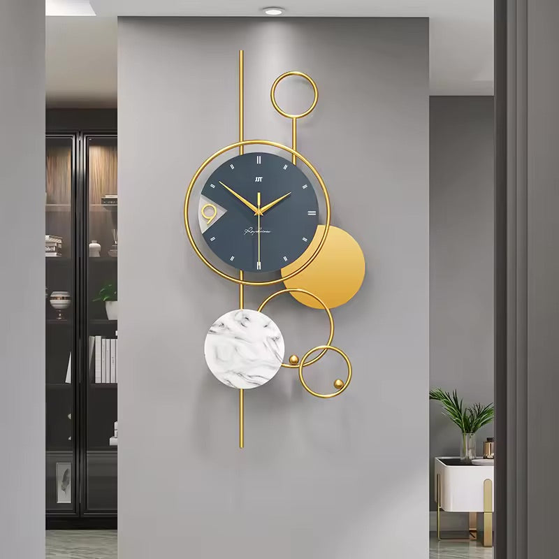 Horologe Minimalist Circular Artistic Metal Wall Clock Decor