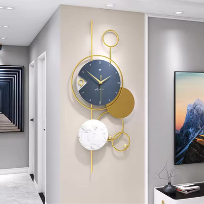 Horologe Minimalist Circular Artistic Metal Wall Clock Decor