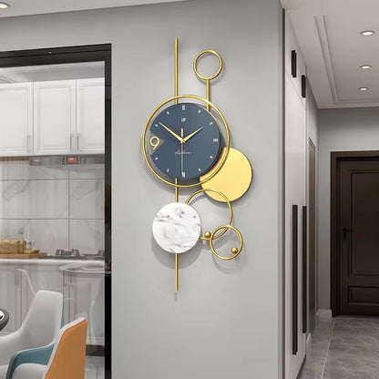 Horologe Minimalist Circular Artistic Metal Wall Clock Decor