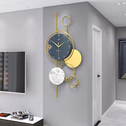 Horologe Minimalist Circular Artistic Metal Wall Clock Decor