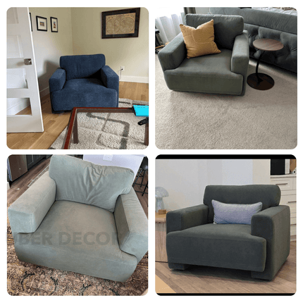 Verdan Accent Chair – Minimalist Modern Chair Designed for Living Room or Bedroom Interiors