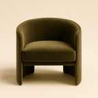 Olive Green Suede Vevet