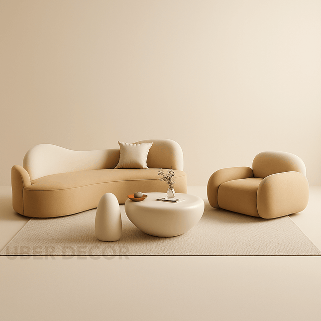 Tarrasa Nordic Designer Minimalist Floor Sofa Set – Modern Lazy Lounge for Living Room, Garden & Patio Spaces