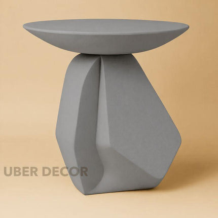 Drin Modern Sculptural Wooden Geometric Center Table for Stylish Contemporary Living Rooms