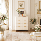 4 Drawer / White