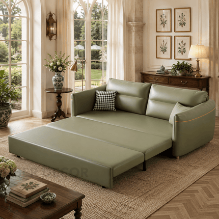 Sanya sofa cum bed – deep lounge seating configuration with supportive cushions