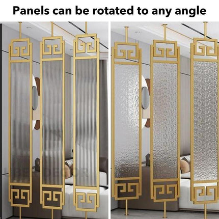 Bespoke Metal Room Divider Wall Stainless Steel Room Partition Screen - Customizable Metal Room Separator - Uber Decor