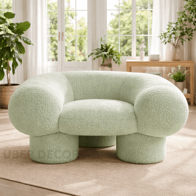 Furrora Cloud Chair Playful Postmodern Statement Lounge Accent for Cozy Living Room and Bedroom Interiors