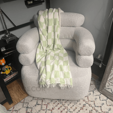 Zerelle- Optional 360 Revolving Swivel Leisure Accent Chair with 3 Tier Tall Backrest and Comfortable Seat