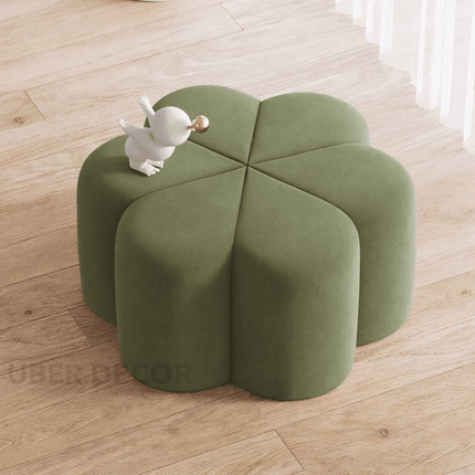 Flora Ottoman Stool - Stylish Flower Shaped Ottoman - Perfect Pouf for Living Room & Modern Sofa Design