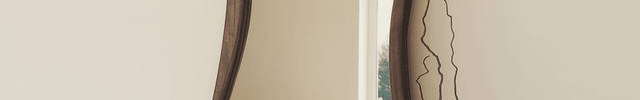 Elowen Wavy Teak Floor Mirror – Organic Freeform Full-Length Mirror - Uber Decor