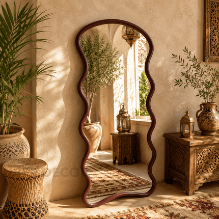 Medina Moroccan Full Length Floor Mirror – Bohemian Style Mirror for Bedroom