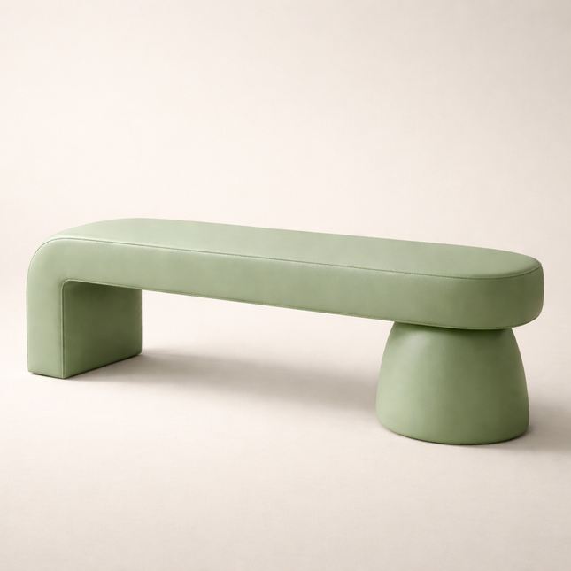 Modora Pop – Sculptural Luxury Bench with Bold Contemporary Form | Designer Shoe Changing Stool for Bedrooms, Cloakrooms, or Retail Interiors