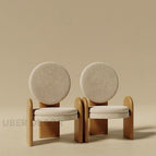 2 / Oatmeal Beige Fine Boucle