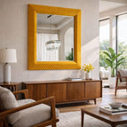 Mustard Yellow Suede Velvet