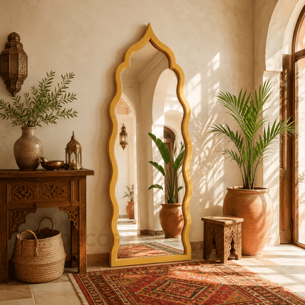 Alina Moroccan Arch Full Length Mirror – Statement Floor Mirror