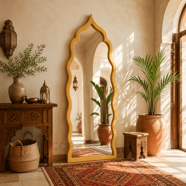 Alina Moroccan Arch Full Length Mirror – Statement Floor Mirror
