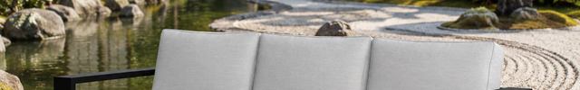 Stonewyn Minimalist Outdoor Sofa for Terrace, Rooftop & Urban Garden | Uber Decor