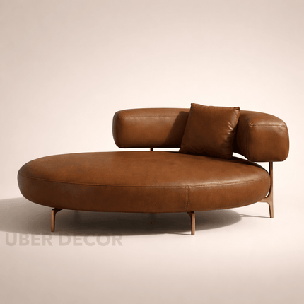Solea Curve – Modern Chaise Lounge with Armrest for Living Room & Lounge Spaces