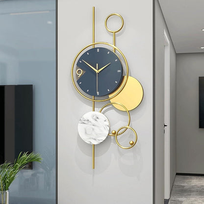 Horologe Minimalist Circular Artistic Metal Wall Clock Decor