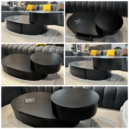 Po River Elevato Modern Minimalist Coffee Table Italian Japanese Fusion for Kitchen Office and Livingroom