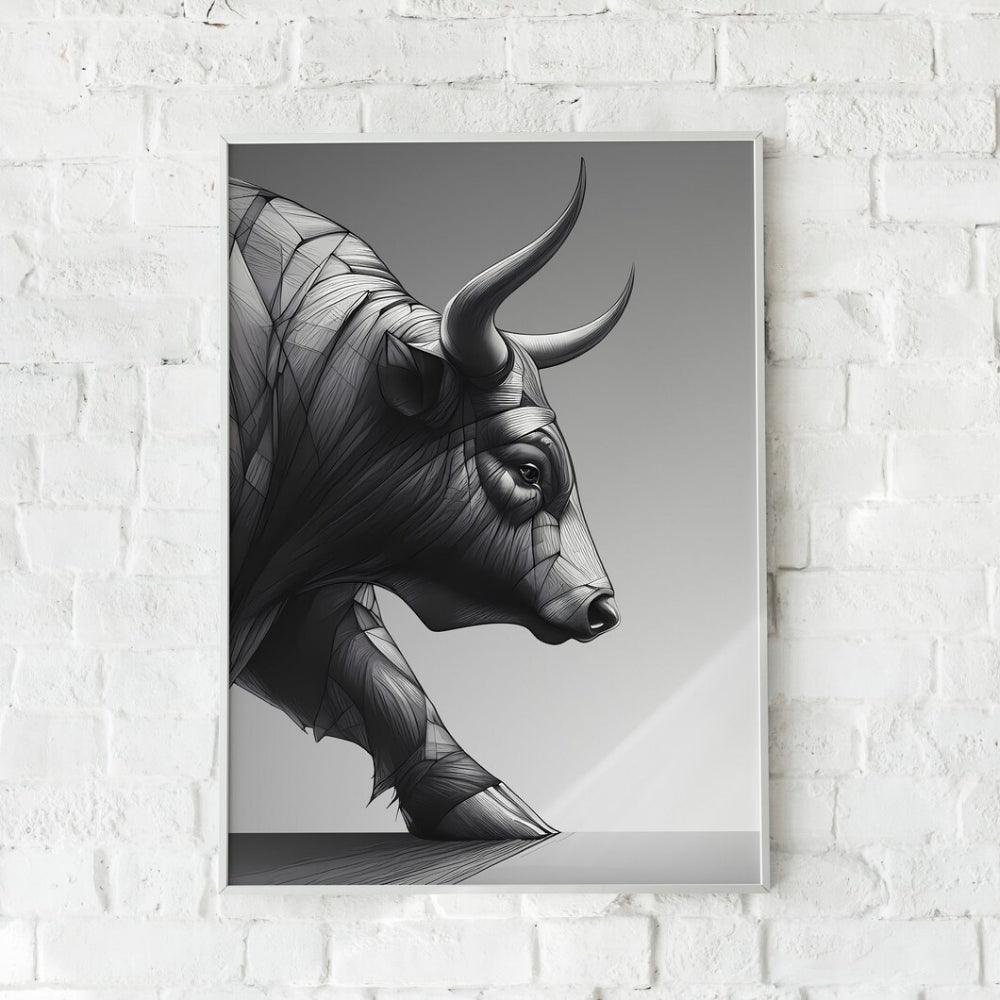 Bull and Bear Dynamic Duo Wall Art- Set of 2