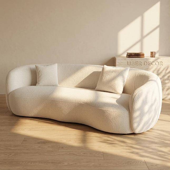Delhi 94" Curved Sofa- Modern Curved Sofa - Soft and Comfortable Seating for Living Room, Lounge and Reception Area