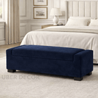Navy Blue Suede Velvet