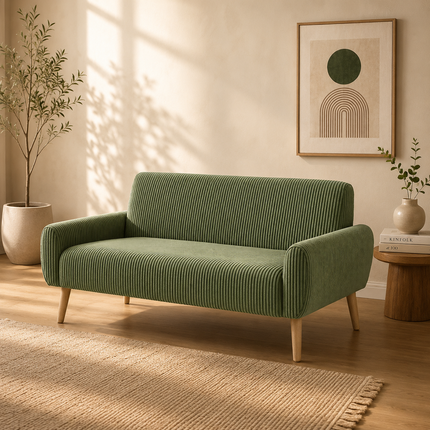 Viona 57" Loveseat- Mid Century Modern Upholstered 2 Seater Sofa for Living Room, Hotel or Bedroom