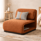 Rust Textured Boucle